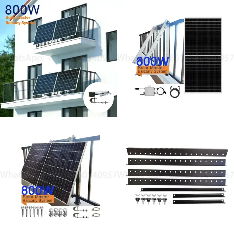 New Upgraded Germany Balkonkraftwerk Eu Warehouse 800w Axis Solar tracker Balcony Solar System for Balcony Systemem