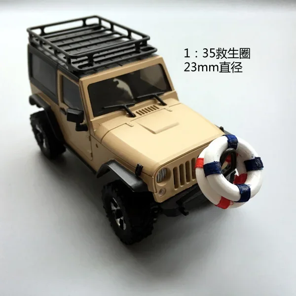 Orlandoo نموذج سيارة 1:35 32 المشهد المزاج الديكور Lifebuoy طوافة بلاستيكية للسباحة قطرها 23 مللي متر