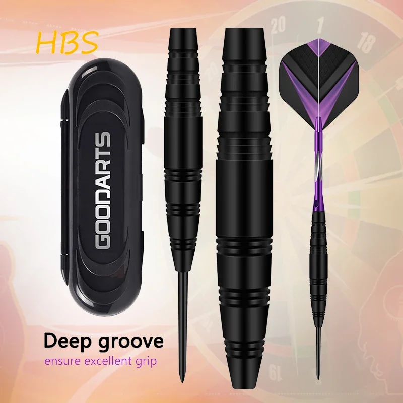 

HBS 3PCS/SET Professional Hard Tip Darts 23G Wine Barrel Darts Classic Barrel Dart Purple Series with Exquisite Storage Box