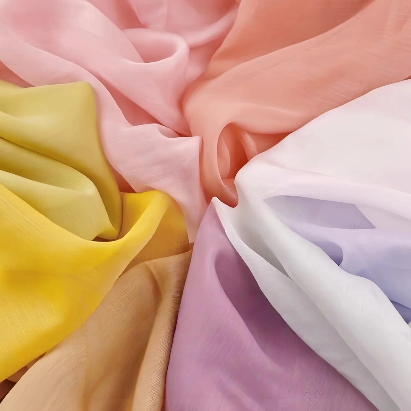 2 Yards of Slightly Sheer 50% Mulberry Silk Cotton Solid Color Silk Cotton Fabric, Versatile Summer Lining for Dresses, Handmade
