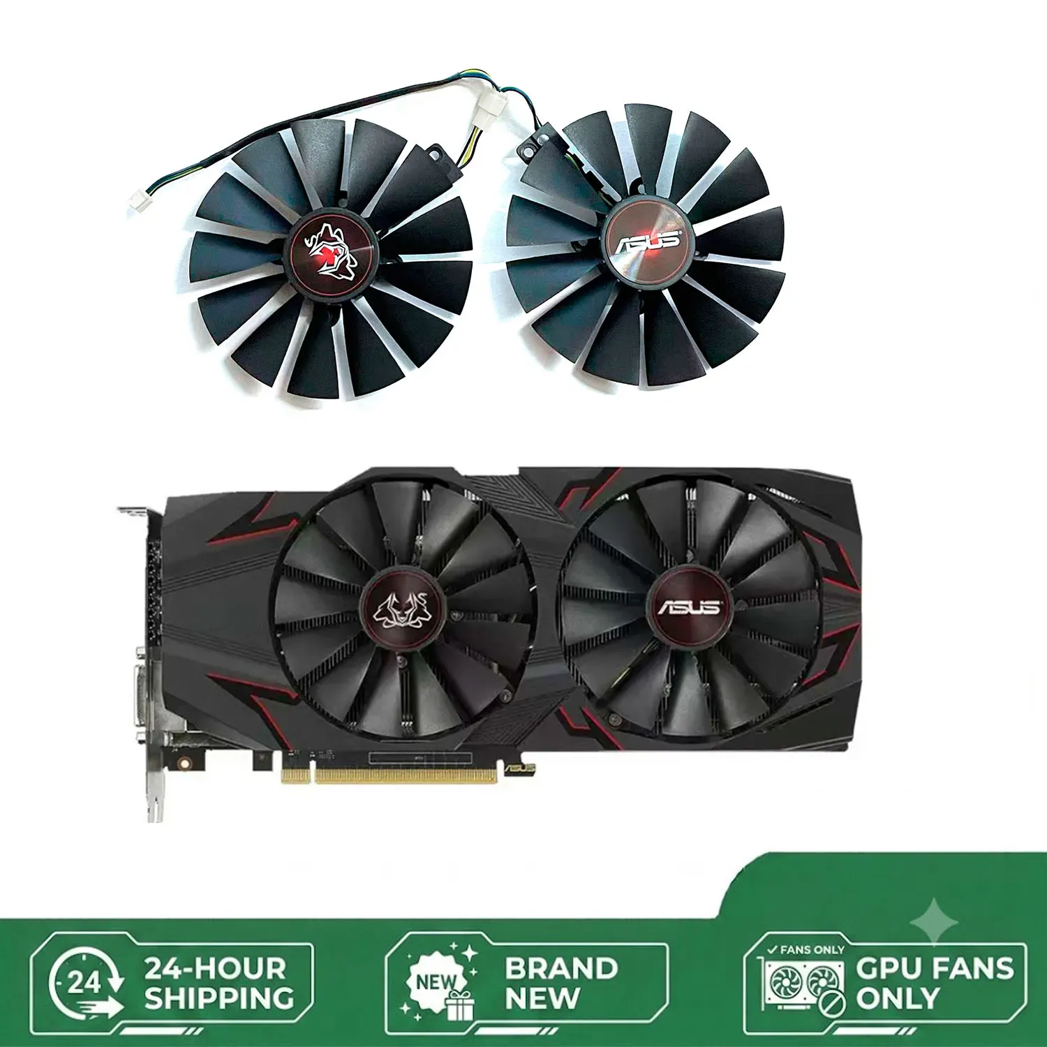 NEW Suitable for ASUS GTX 1070 Ti Cerberus Advanced Gaming Graphics Card 95MM 4PIN GPU Fan FDC10M12S9-C