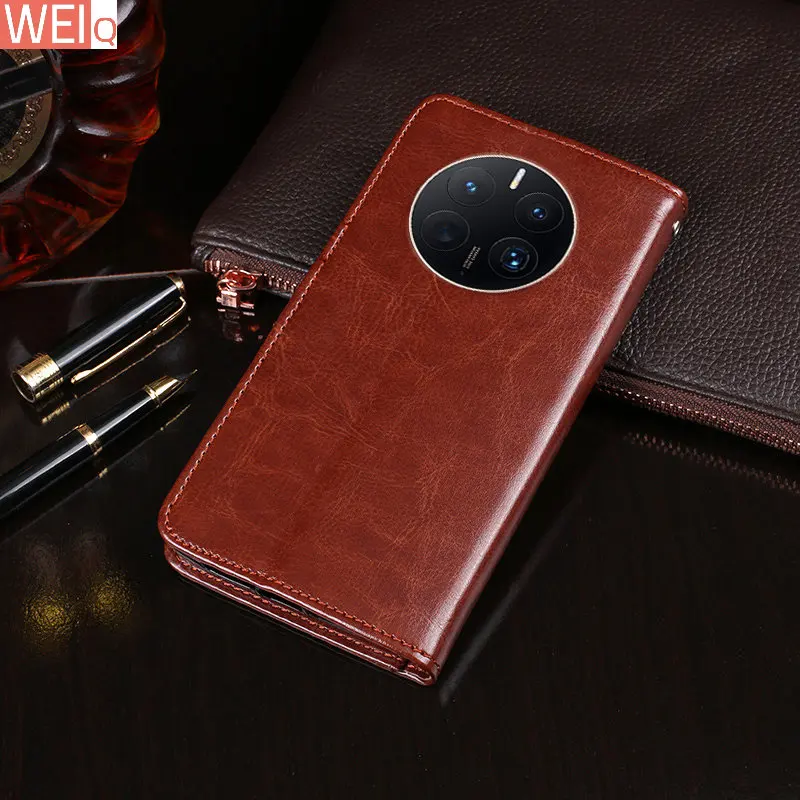 

Чехол-книжка Auroras для Huawei Mate 50 40 Pro, деловой кожаный чехол-бумажник для Huawei Mate50 Pro, ударопрочный чехол, аксессуары