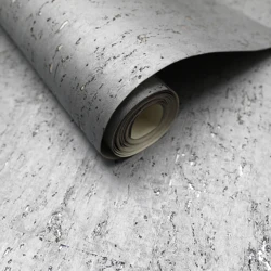 MY WIND New color Starlight silver Gray Nordic style Real Cork Metallic Wallpaper Natural Wallcovering For Home Decoration