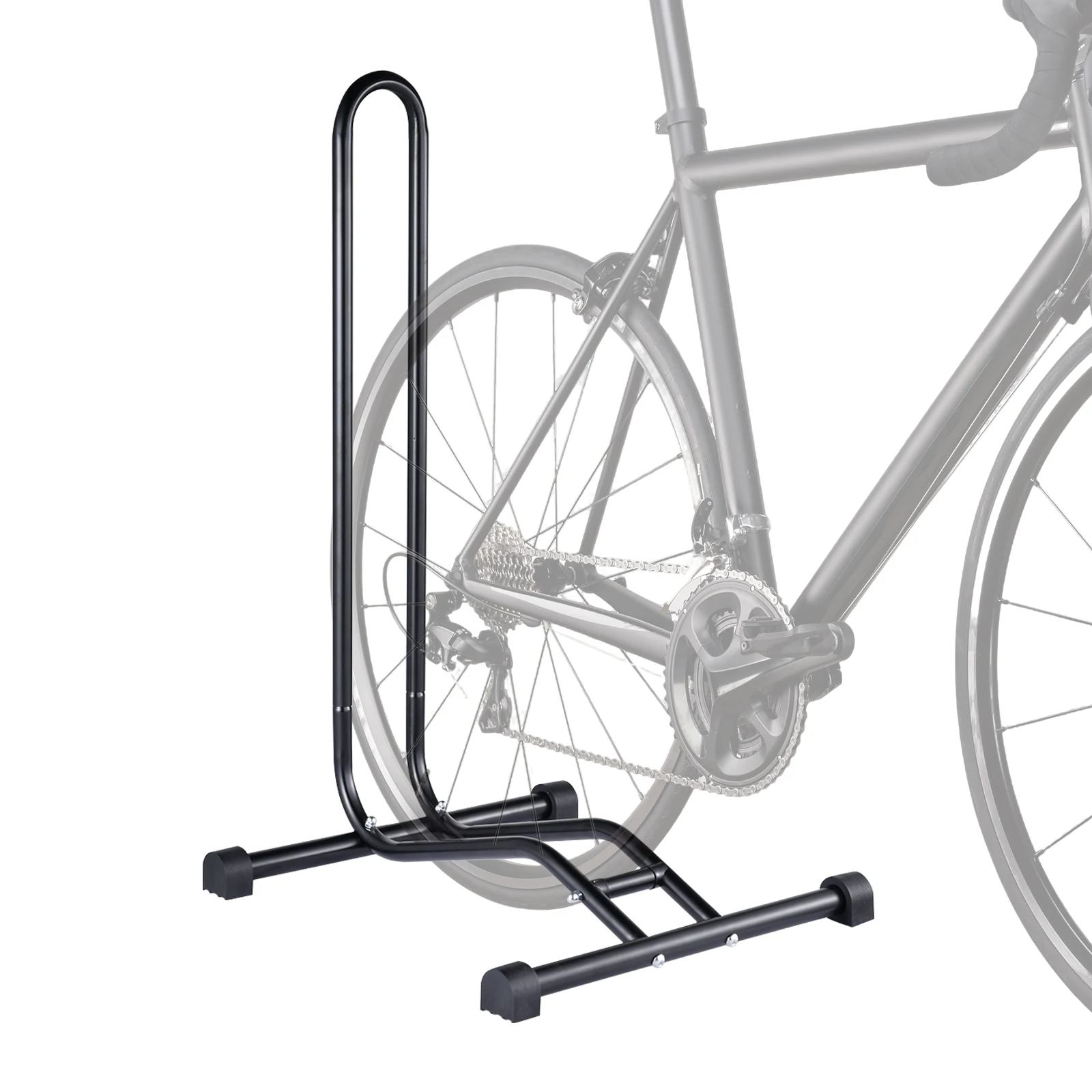 Image of Mountainbike-Ständer | Freistehender L-förmiger Fahrradständer-Organizer | Vertikaler Fahrradhalter aus Stahl, Hochfeste Fahrrad-Aufbewahrung für Zuhause und Garage