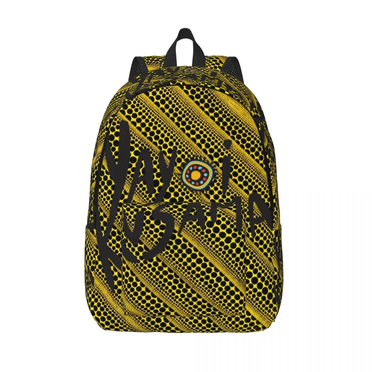 

Custom Yayoi Kusama Abstract Art Travel Canvas Backpack Men Women School Computer Bookbag College Student Daypack Bags