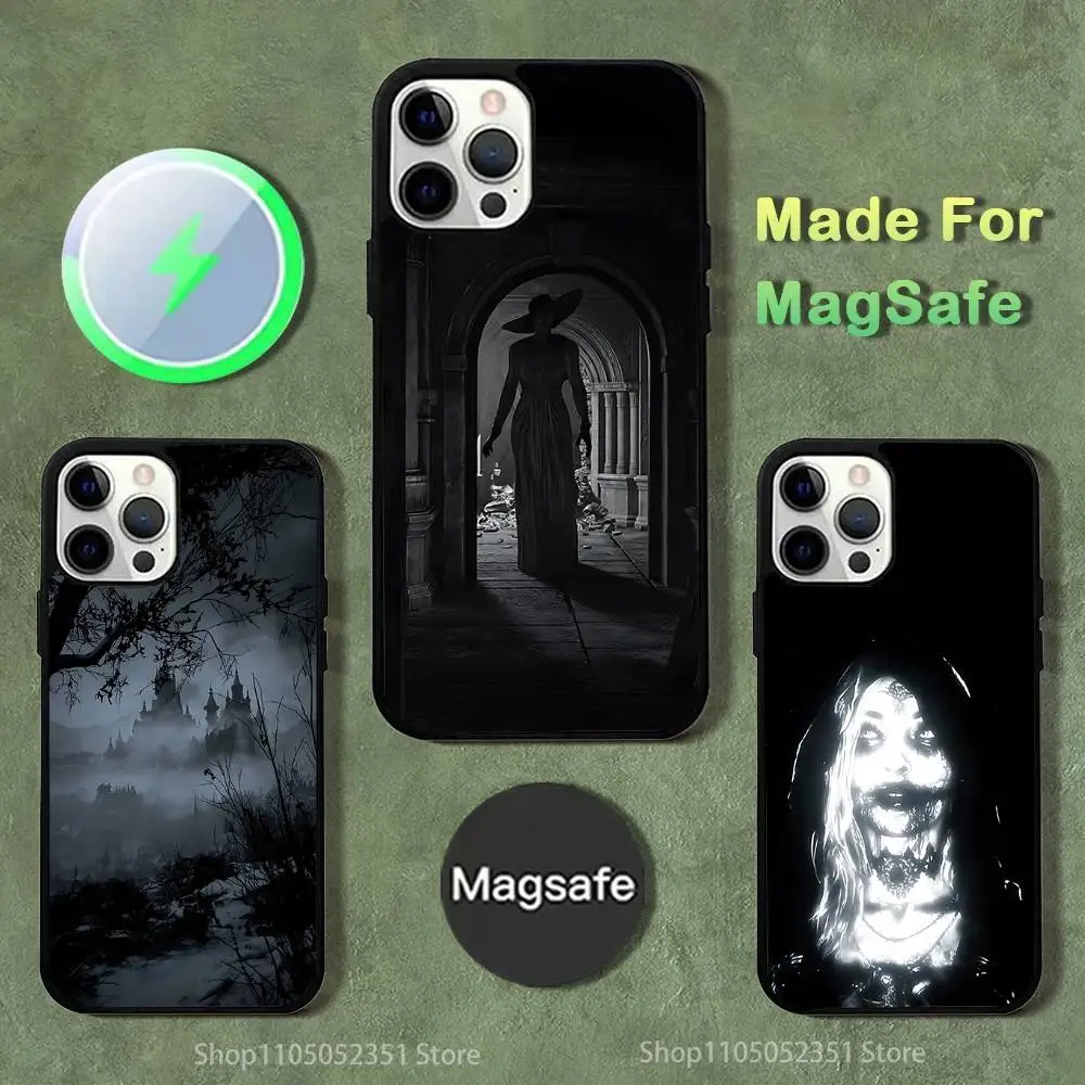 

R-Resident E-Evil Village Phone Case For iPhone 16,15,14,13,12,11,Pro,Max,Plus,Mini,SE4,E Magnetic Magsafe Wireless Charging