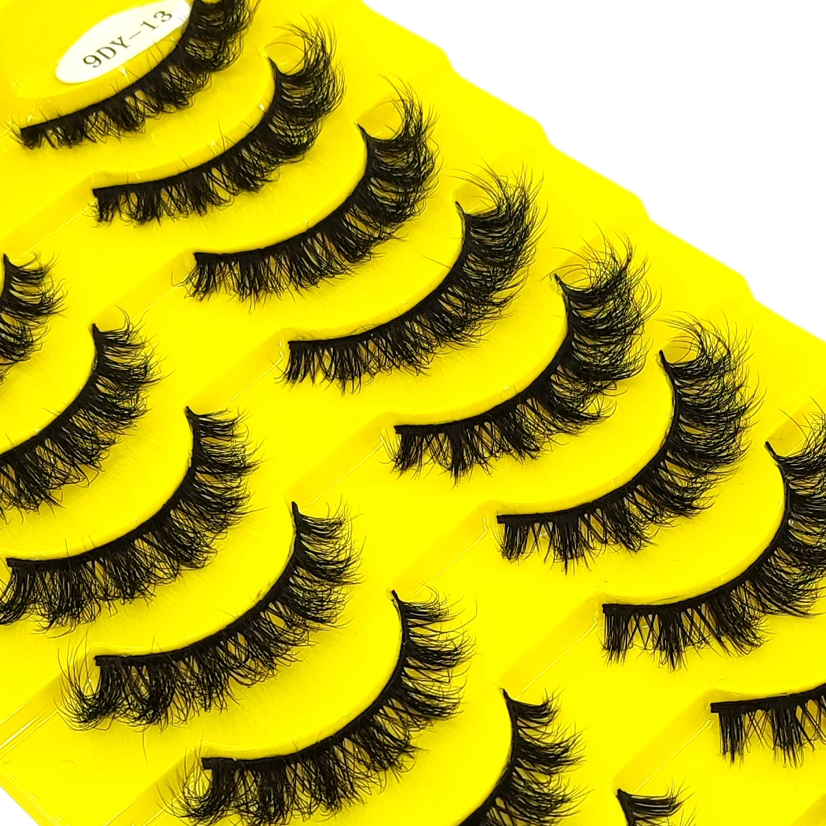 10 Paar 3D-Wimpern aus künstlichem Nerz, Katzenwimpern, flauschige und agile lockige Wimpern, natürlicher Federeffekt, leichtes Fake-Auge