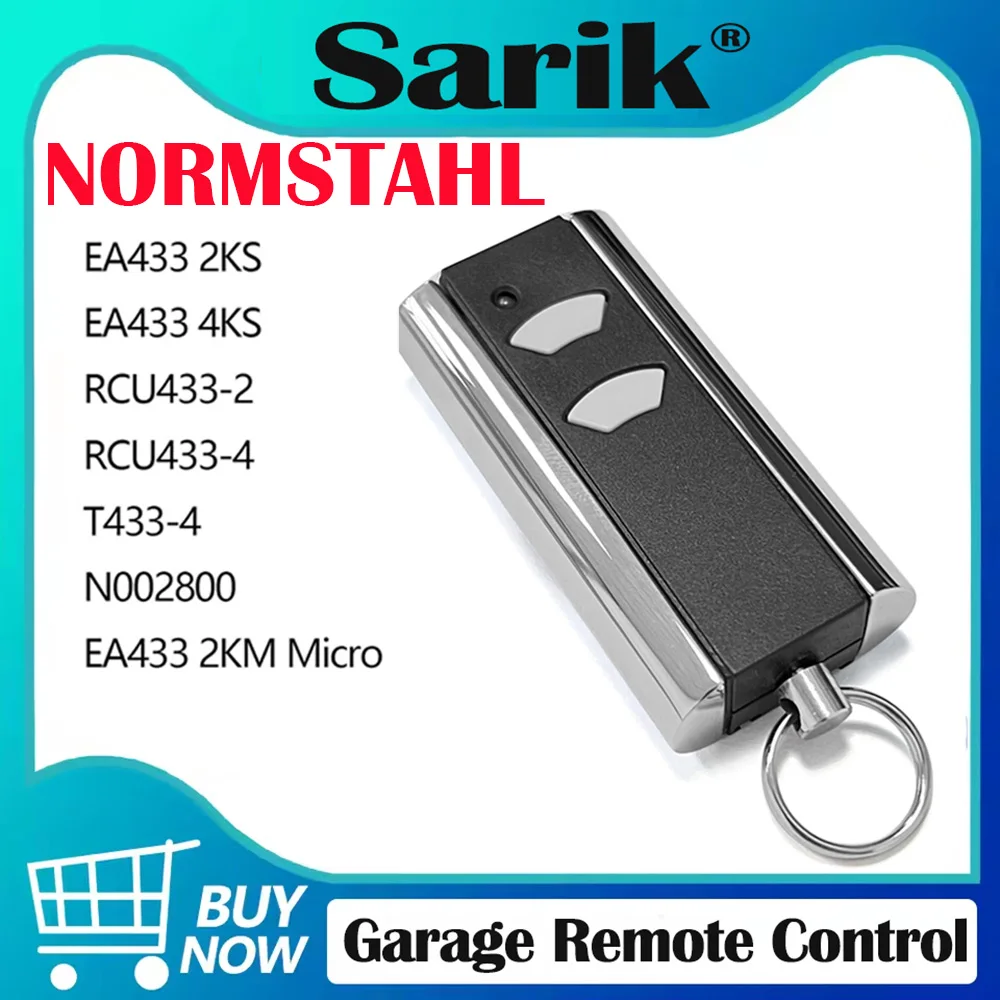 

FOR Remote Control NORMSTAHL CRAWFORD Standard Steel T433-4 RCU 433 2K 4K EA 433 2KS 4KS EA433 2KM Micro Garage Door Opener