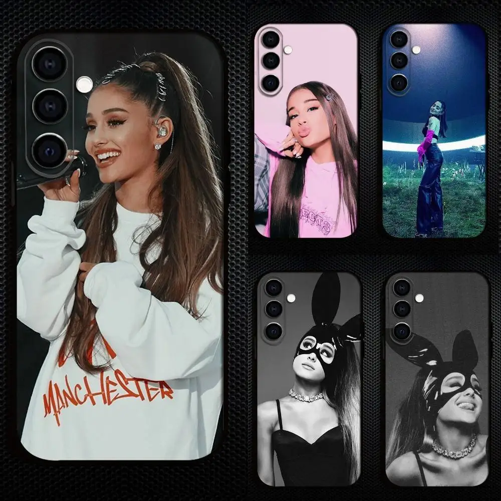 

Singer A-Ariana G-Grandes Phone Case For Samsung Galaxy A73,A72,A71,A70,A53,A52,A51,Others Soft Black Cover