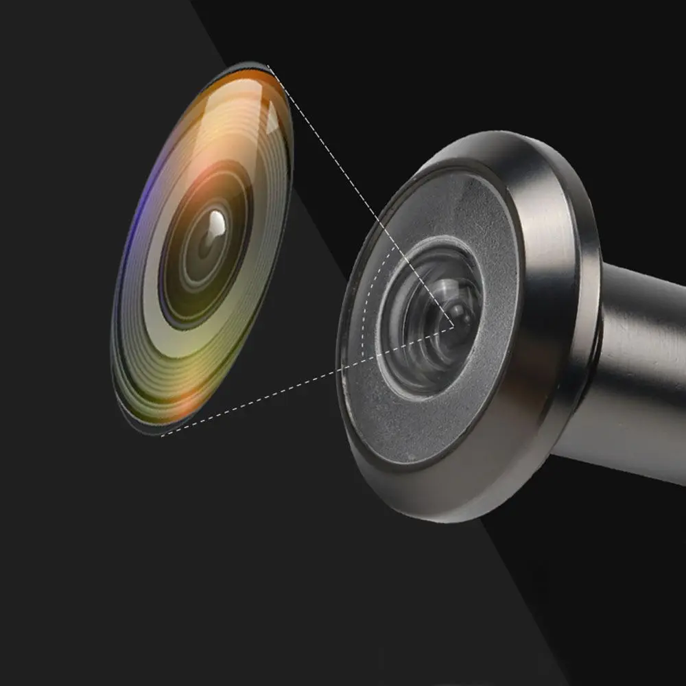 Home HD Glass Lens Wide Angle 200 Degree Peephole Security Door Eye Door Viewer Cat Eye