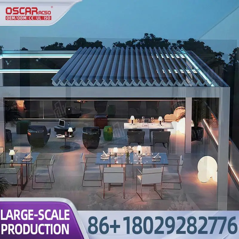 Portable Aluminum Outdoor Canopy Gazebo with PVC Waterproof UV Shade Shelter for Patio Deck pergola
