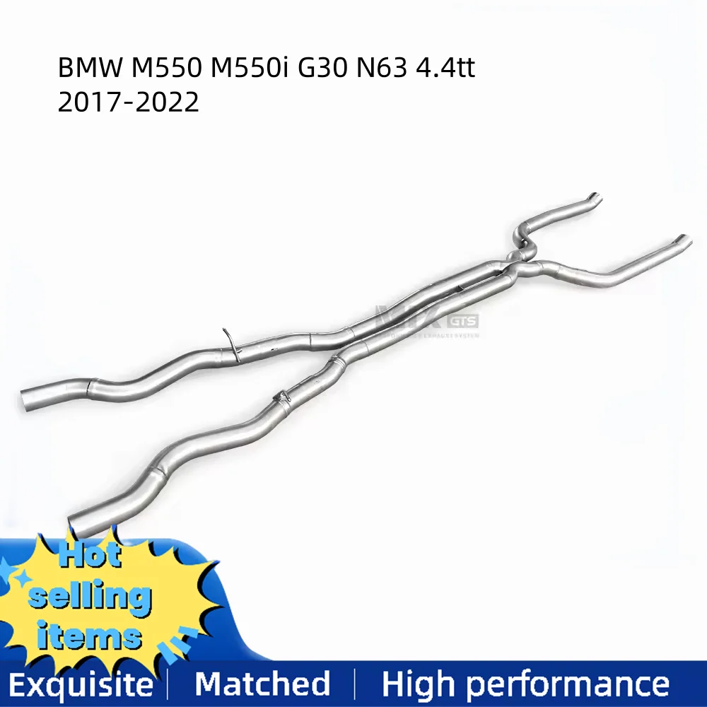 

Высококачественная выхлопная труба из нержавеющей стали для BMW M550 M550i G30 N63 4.4tt 2017-2022, обновление звука выхлопной системы