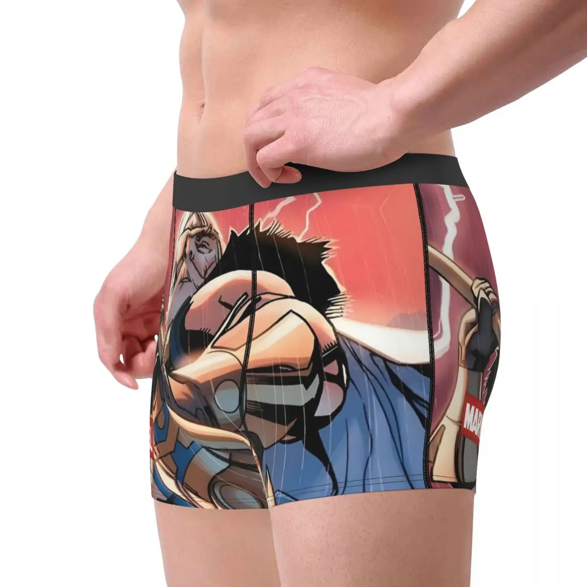 Marvel Thor Film Odin Marvel Caleçon pour Homme, Culotte Respirante, Sous-Vêtements Masculins, Short Imprimé, Boxer