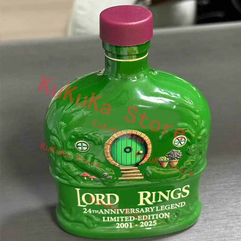 Creative Lorded Of Rings Bottle Medieval Rings King Whiskey Bottle Figure 24th Anniversary Commemoration Decor Statue Collection