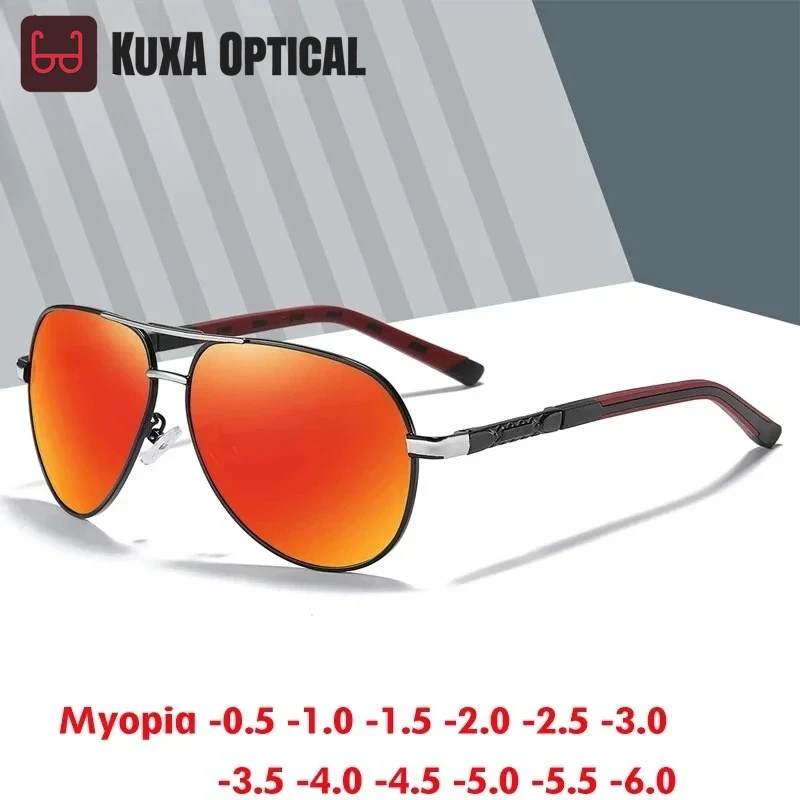 

Спортивные брендовые мужские солнцезащитные очки для близорукости Xuka, поляризационные очки UV400, классические очки Óculos, солнцезащитные очки по индивидуальному заказу, от 0,50 до