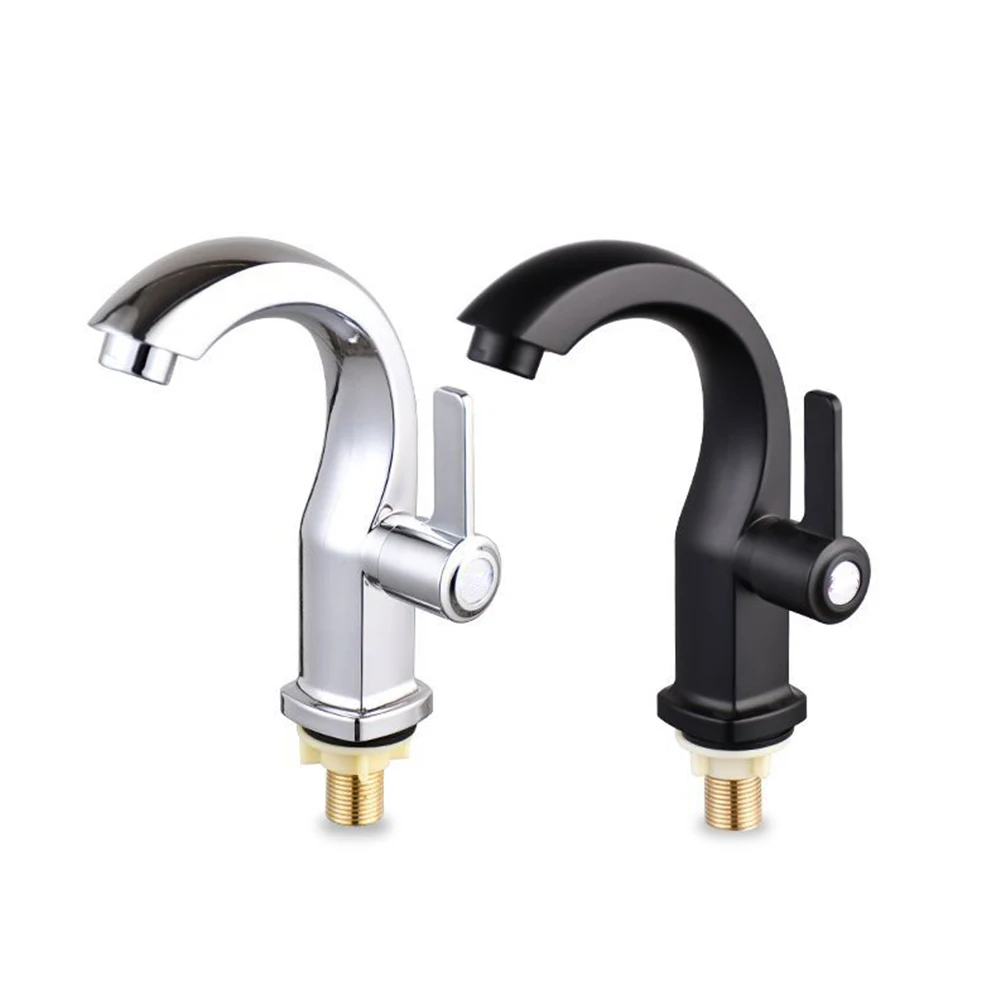 Bathroom Basin Faucet ABS Water Purifier Single Lever Hole Tap Single Cold Bathroom Kitchen Deck Mounted Bathroom Sink Faucet