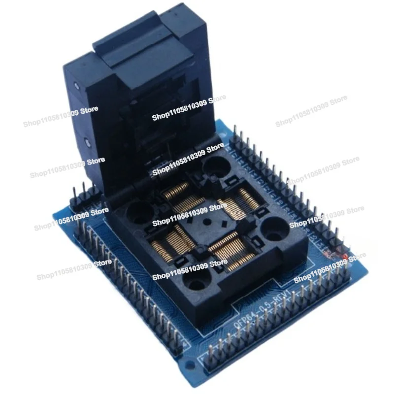 QFP64 Test Seat STM32 TQFP64-0.5 LQFP64 Programming Seat 0.5m Programming Conversion