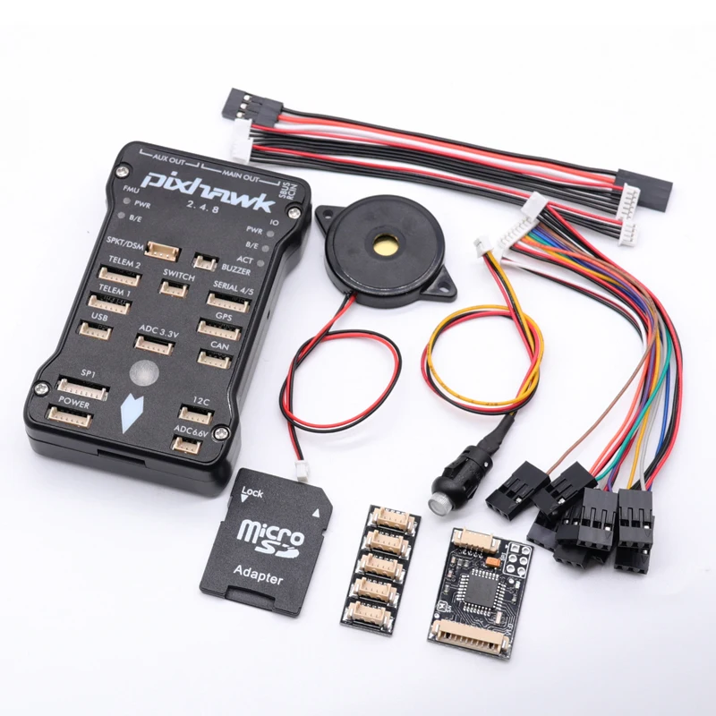 Pixhawk 2.4.8 PRO PX4 PIX 32 Bit Flight Controller+M8N GPS+ 433/915Mhz 100/500mw Radio Telemetry+Safety Switch+Buzzer+rgb+I2C