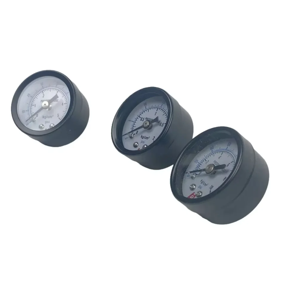 G1/8 "40mm 0-30/70/140 PSI Luft Kompressor Manometer Gesicht Axial Montieren Pneumatische – Detail 2