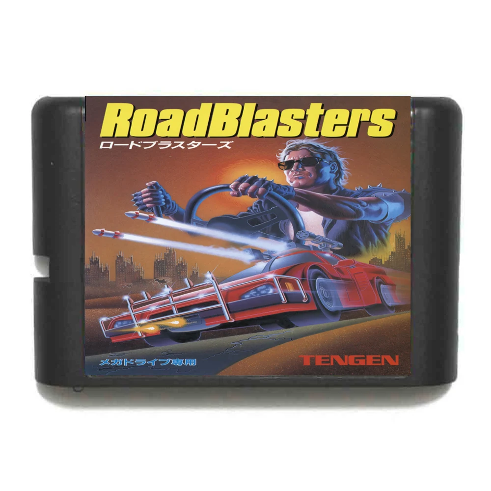 Road Blasters 16bit MD Game Card For Sega Mega Drive For Genesis System