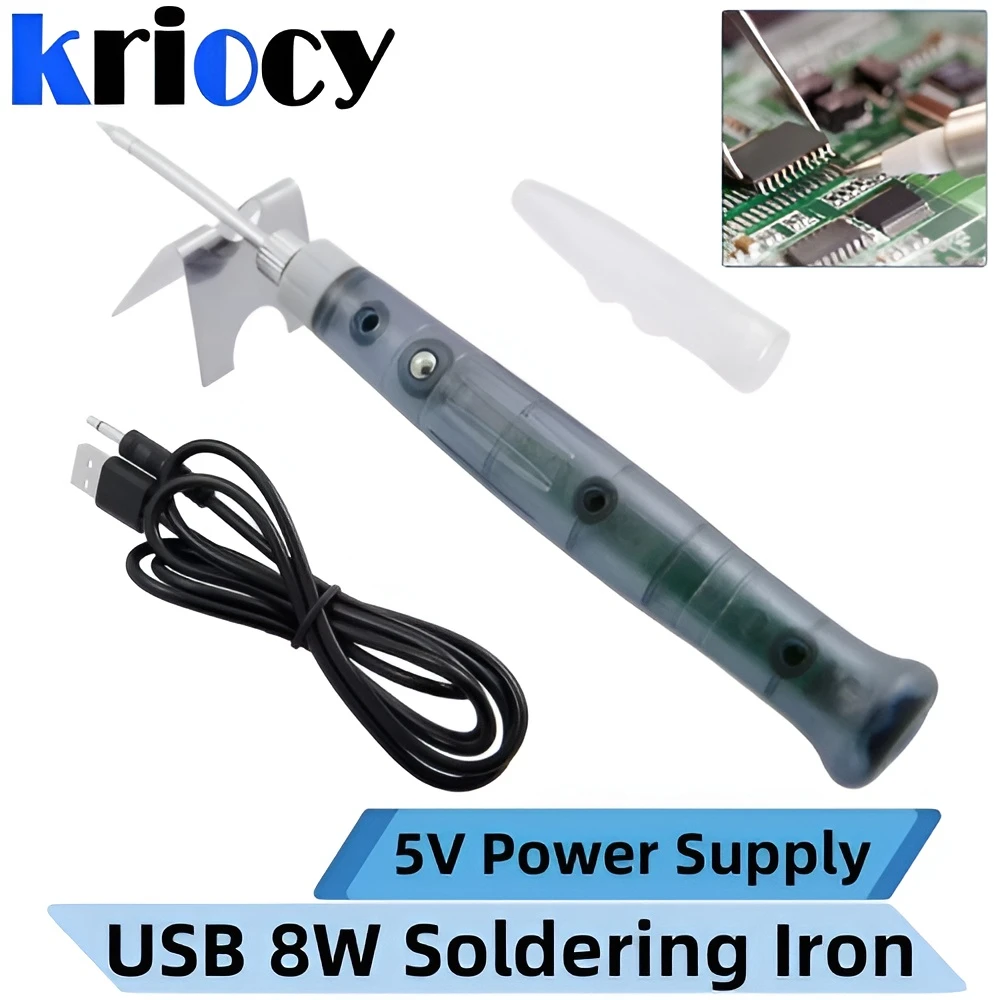 

5V USB Soldering Iron Professional Electric Heating Tools Rework With Indicator Light Handle Welding Gun BGA Repair