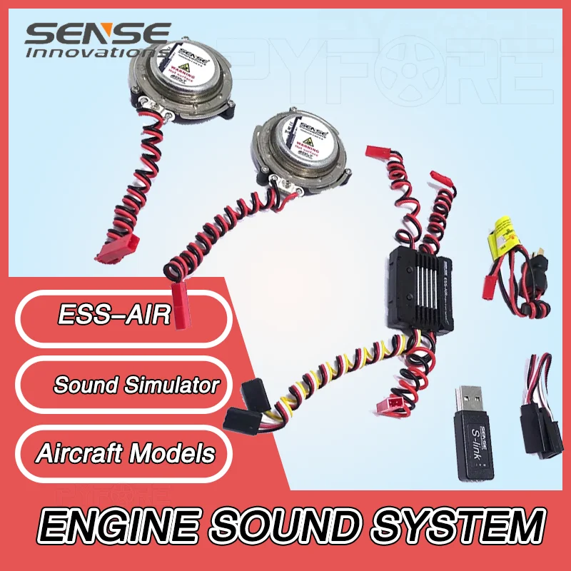 

ESS-AIR ENGINE SOUND SYSTEM, Model Toy Sound Simulator for Aircraft Models, RC Cars