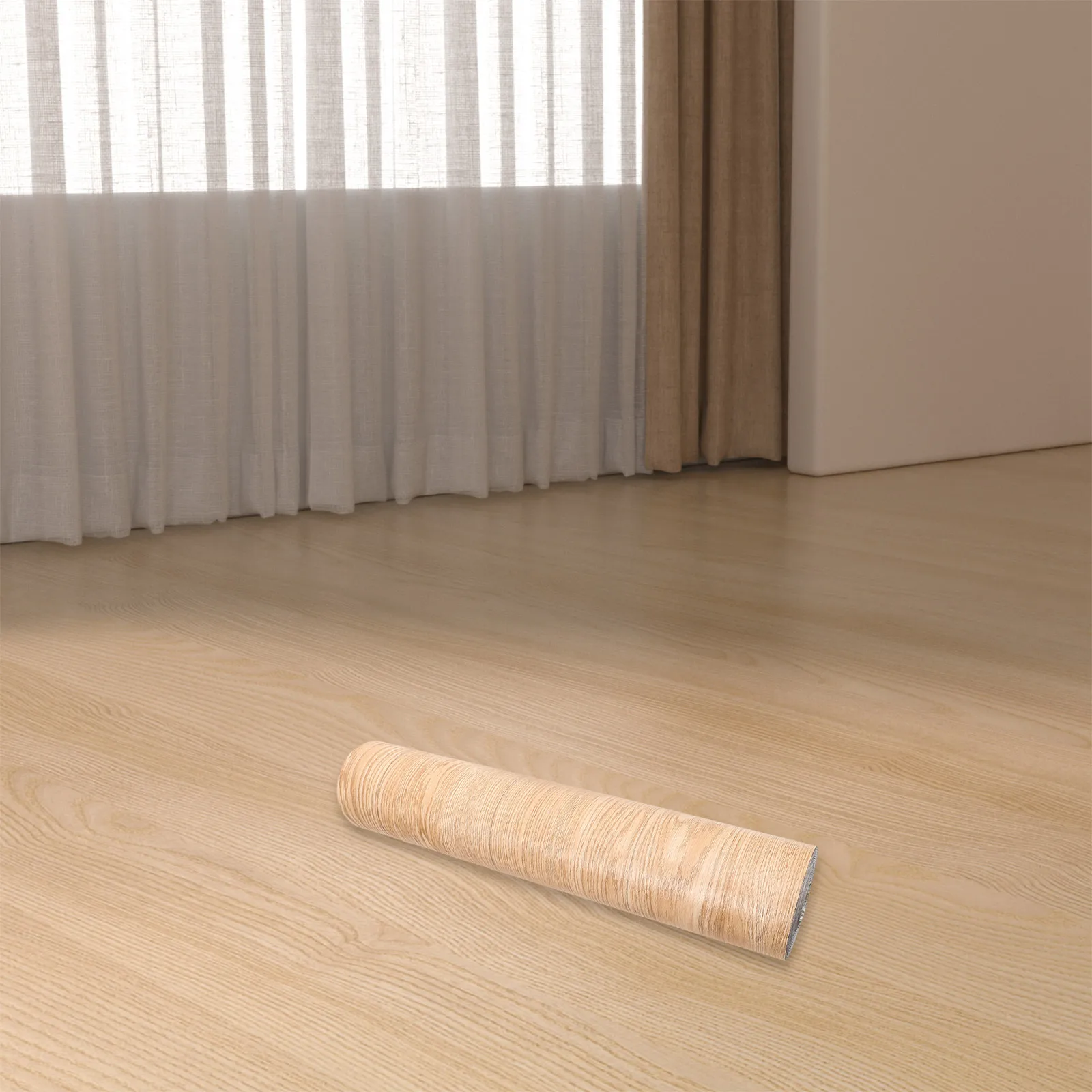 

Self Adhesive Floor Stickers Thick Wood Flooring PVC Wear Resistant Smooth Clean DIY Installation Flooring Tape Garden Supplies