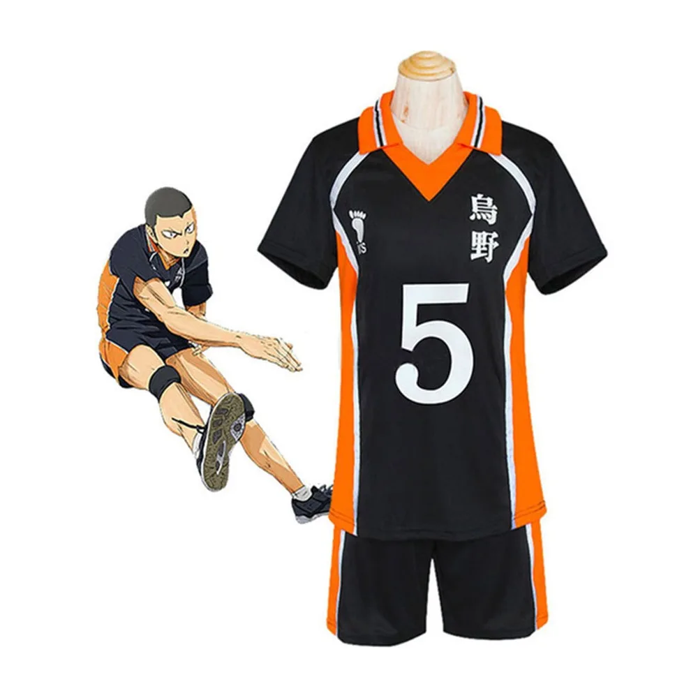 Anime Haikyuu Hinata Shoyo Karasuno High School volley Sportswear Christma Party Cosplay manica corta Jersey uniforme