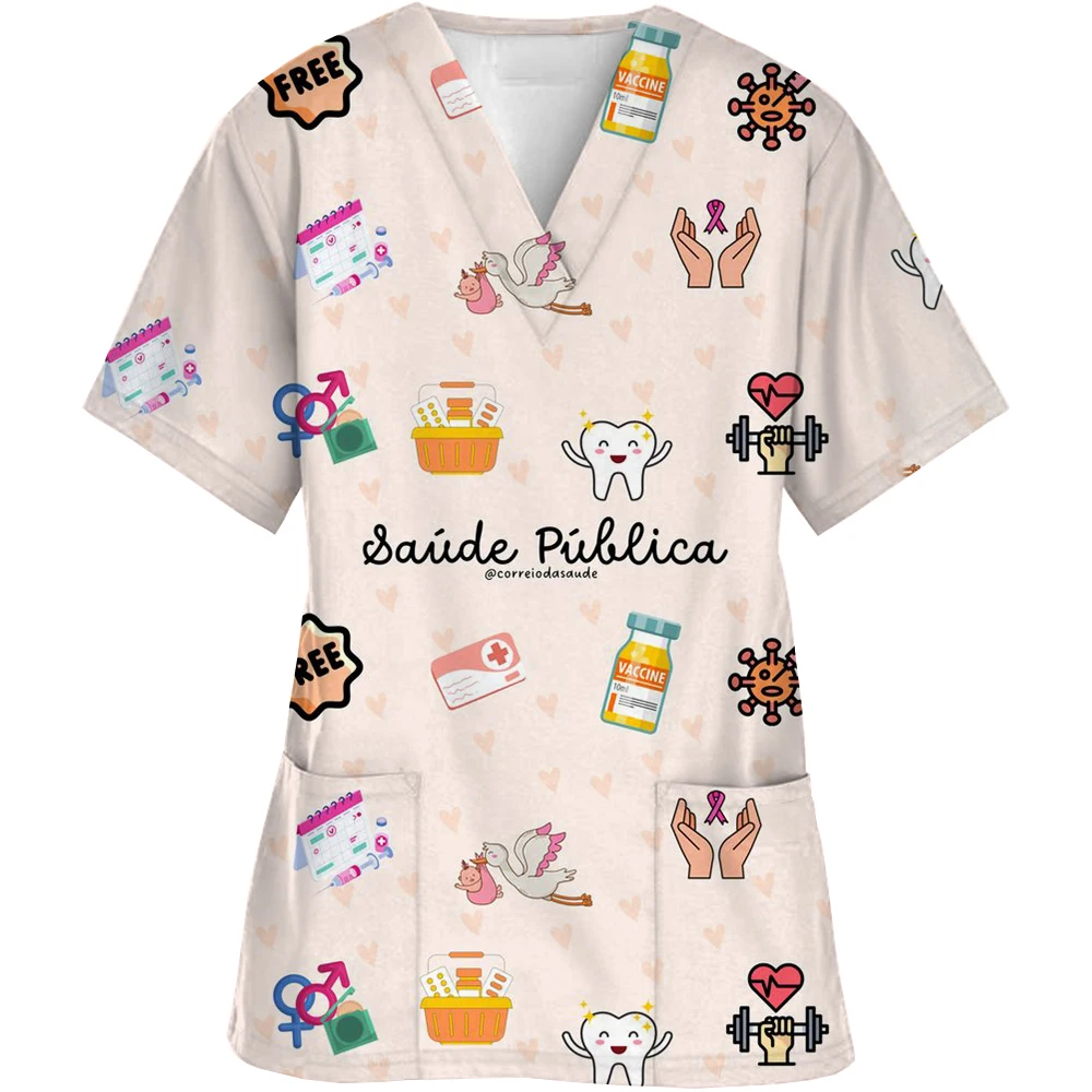 Hot Selling Scrubs Medical Uniforms Woman Breathable Beauty Manicurist Work Clothes Doctor Nurse Operating Room Surgical Uniform