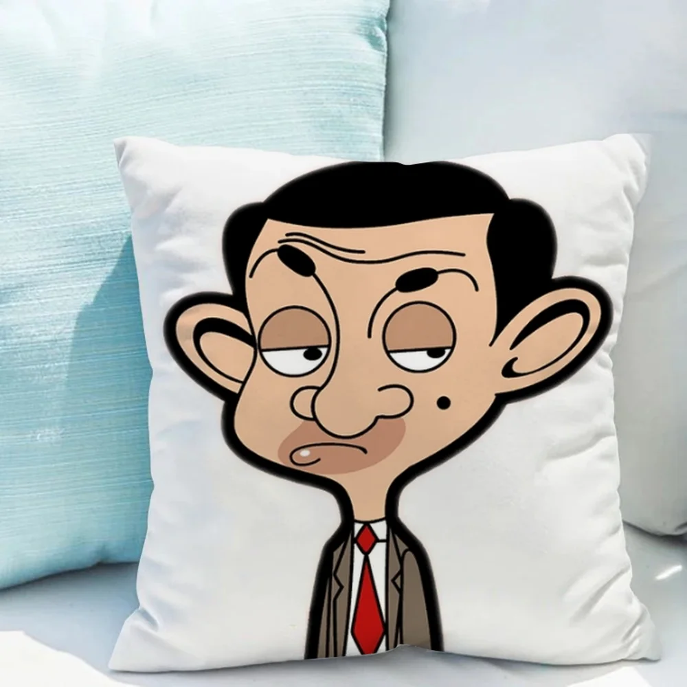 Pillow Cases Decorative Sofa Cushion Mr. BeanS Large Cushion Cover for Ornamental Pillow Pilow Covers for Bed Pillows Hyunjin