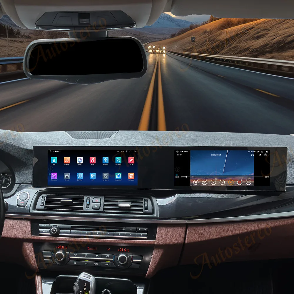 Long Strip Screen Car Radio For BMW 5 Series F10 F11 F18 2010-2017 NBT Car Multimedia Video Player GPS Navigation Carplay BT5.0