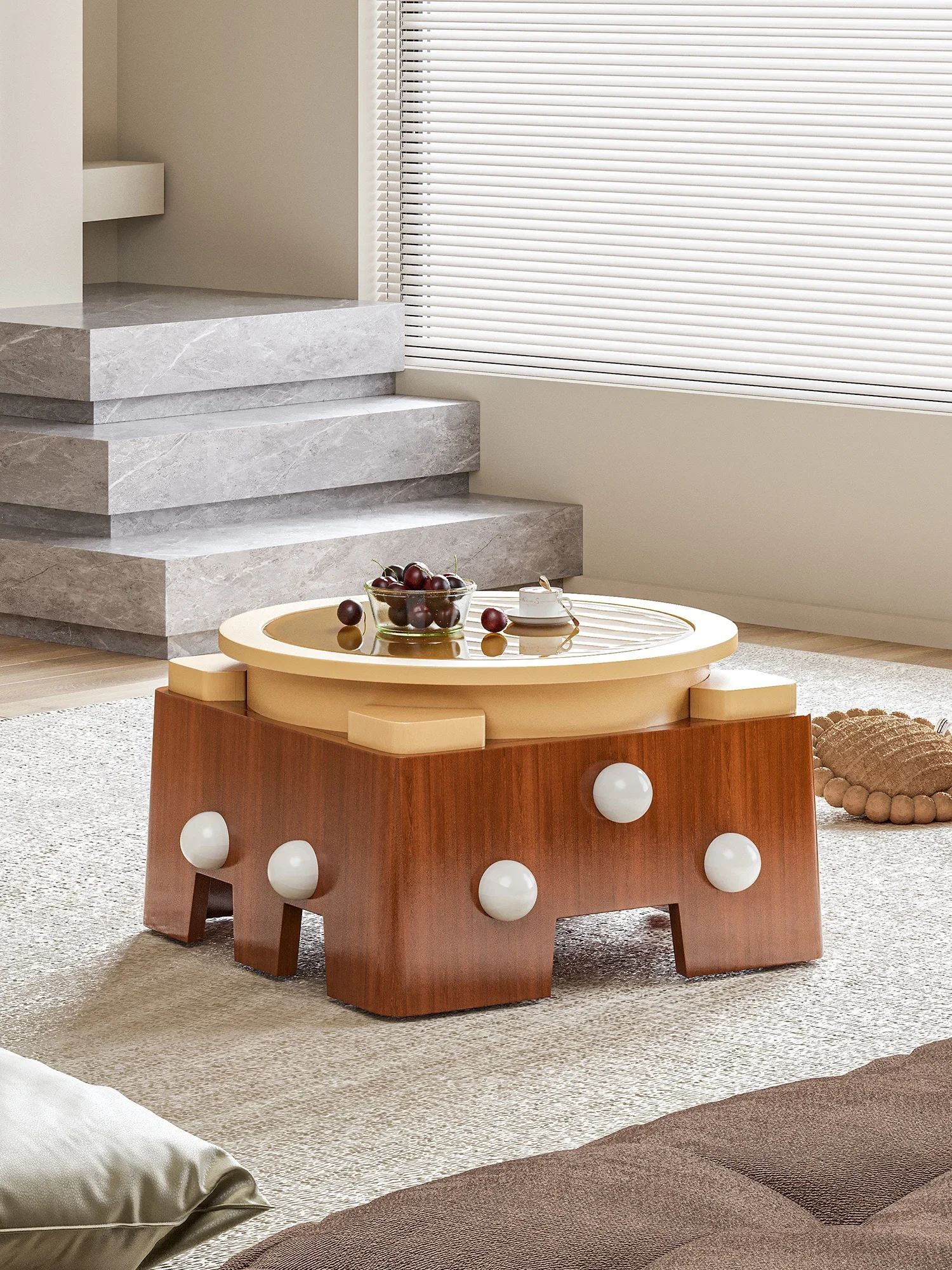 Cartoon Bizarre Schloss Couchtisch kreative Mode postmodernes Wohnzimmer