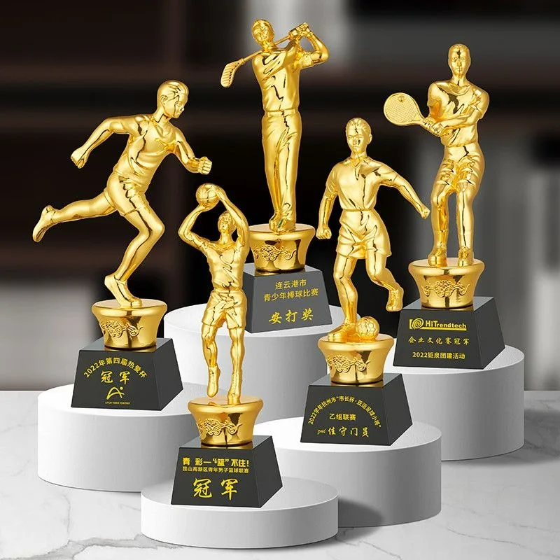 Resin crystal trophy Custom sports competition Sports Basketball Football Tennis Badminton Golf table tennis crown