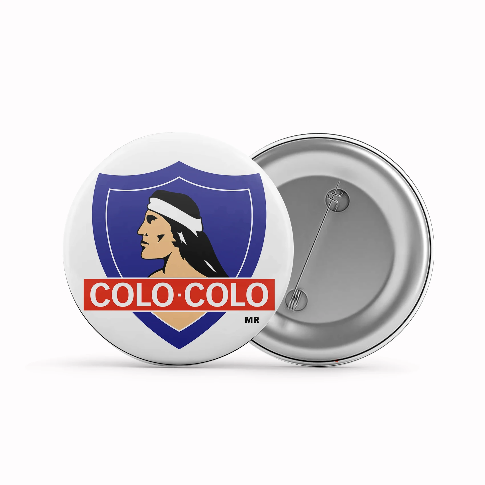 Chile Club Social y Deportivo Colo-Colo broche insignia 1,25 pulgadas 1,5 pulgadas 1,7 pulgadas 2,3 pulgadas insignias de metal personalizadas regalos conmemorar HZ-029