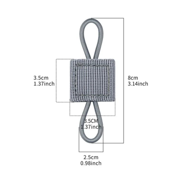 10pcs MOLLE Elastic Nylon Webbing Ribbon Buckle Outdoor Hiking Hunting Backpack Vest PTT Antenna Stick Pipe Binding Retainer