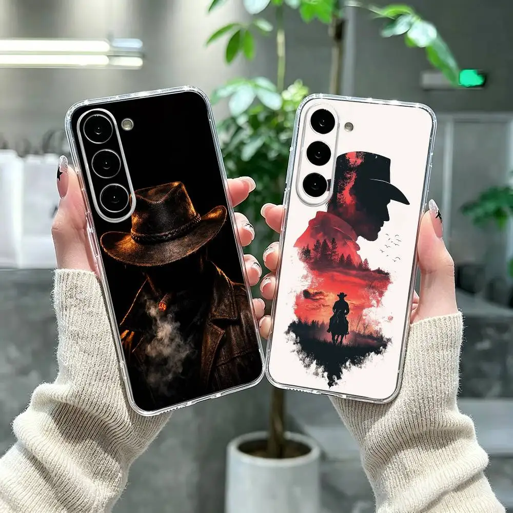 Red Dead R-Redemption Morgan Clear Phone Case for Samsung A71, A70, A52, A51, A40, A30, A20