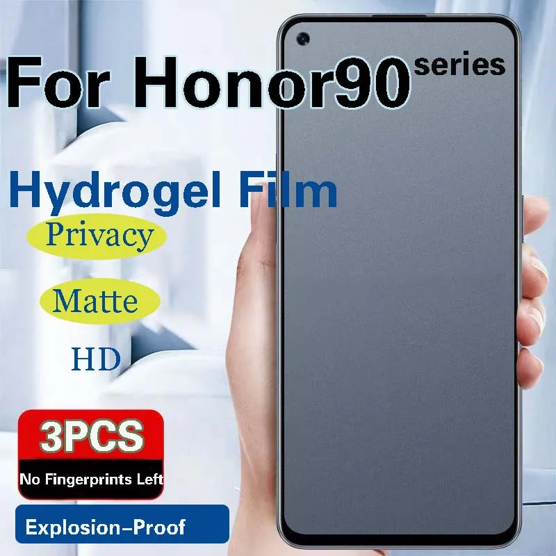 Honor90Pro Privacy Screen Protector For Honor 90Lite 90Pro Matte Hydrogel Film Honor90 Protective Coverage Soft HD Anti Peeping