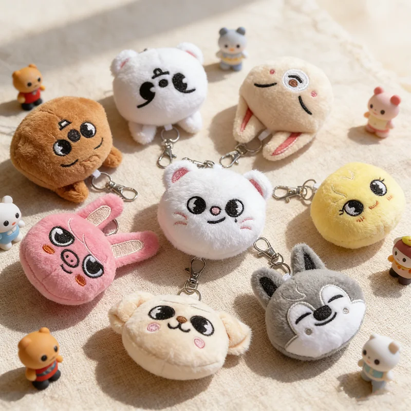 Muñeco SKZOO Stray Kids, juguete de Peluche, Animal relleno, producto Merch, lobo, oso, zorros, pato, muñeco de Peluche, Peluches de juguete, regalo