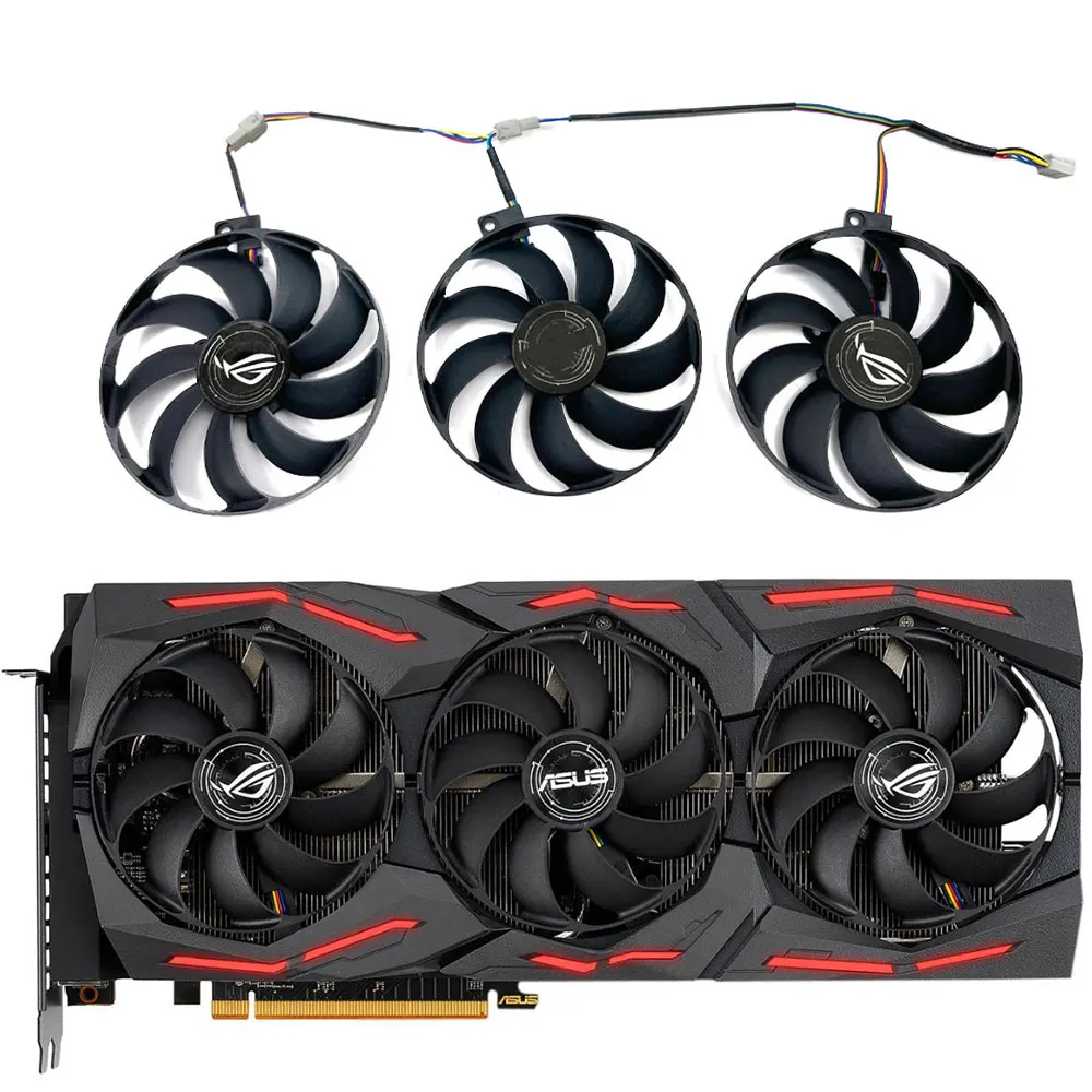 

1SET FDC10H12S9-C ROG-STRIX-RX 5700 XT-O8G-GAMING GPU Fan，For ASUS ROG-STRIX-RX 5700 XT、RX 5700、RX 5600XT Video card cooling fan