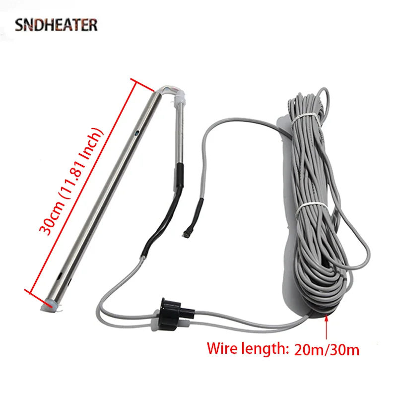 

SNDHEATER Элемент датчика температуры воды 0,5 м 20 м 30 м провод 30 см зонд обнаружения уровня воды трубка для солнечного резервуара для воды