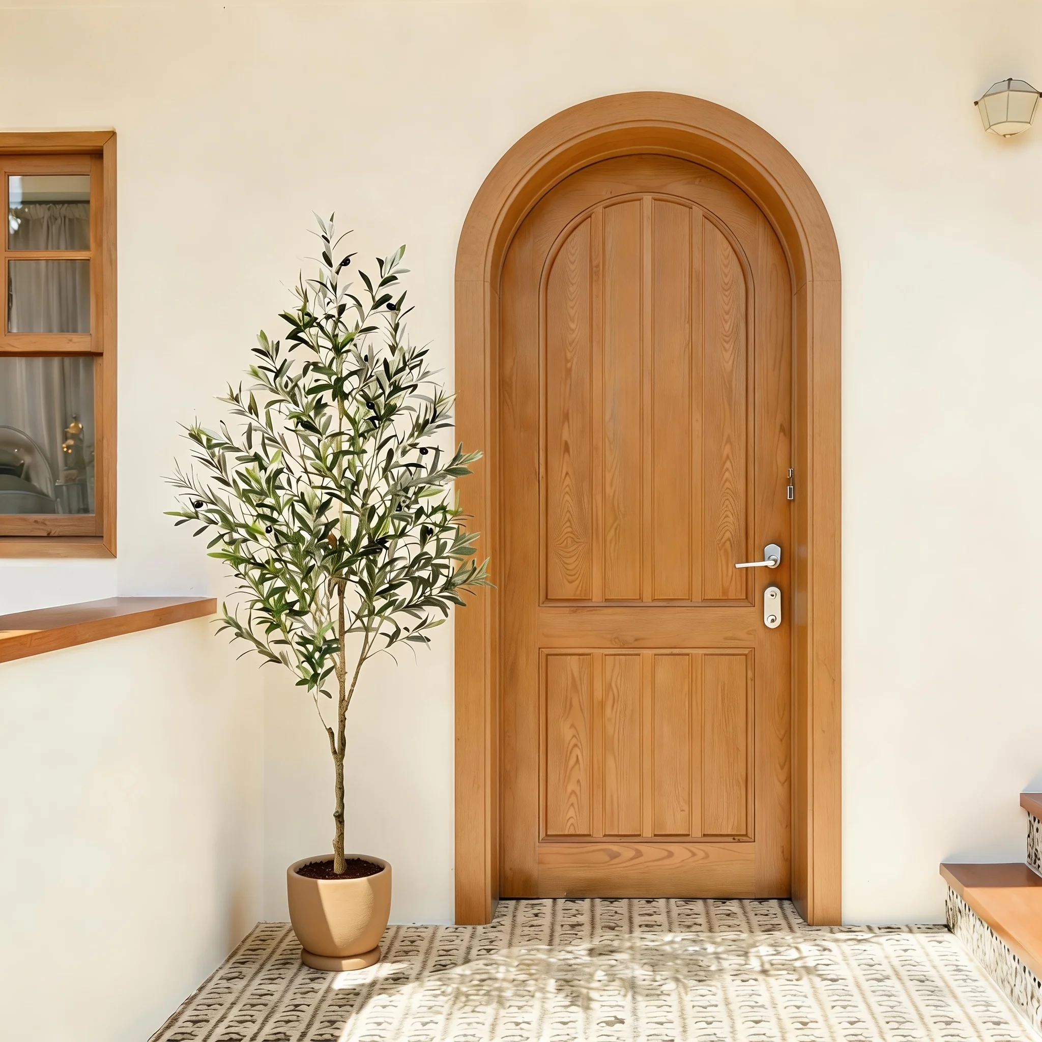 

Ultra high artificial olive tree with basin, large artificial plants,artificial trees for home and garden decoration DR443-120CM