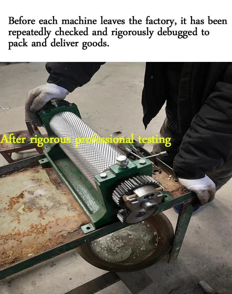 Manual Honeycomb Embossing Machine Aluminum Alloy Bee Bee Special Beeswax Foundation Sheet Press Roller Machine
