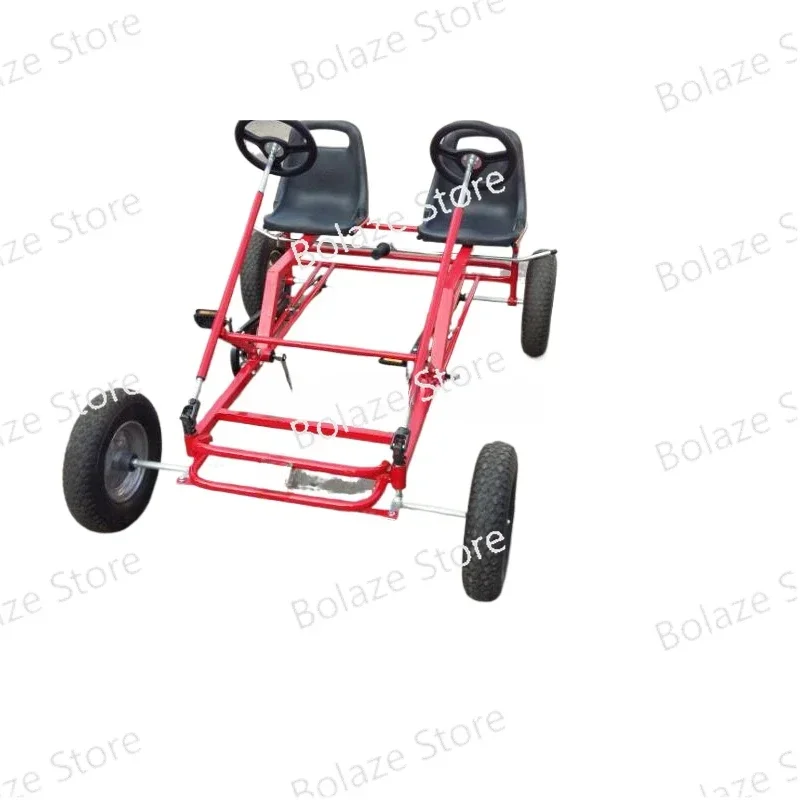 Plastic Four Wheel Heavy Duty Adults 4 Wheel Pedal Go Cart