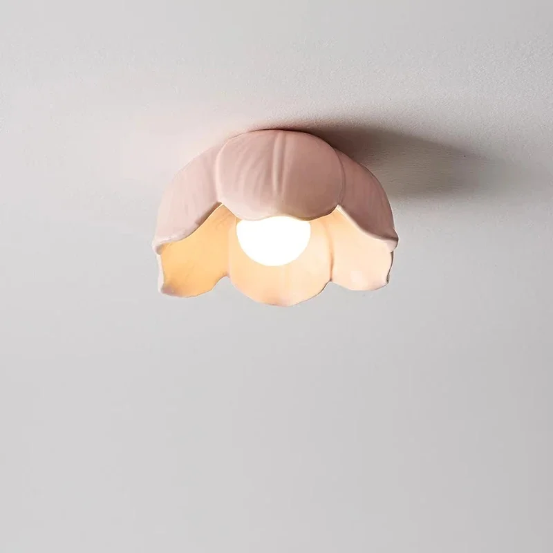 Flower Shape Ceiling Light Petal Flush Mount Ceiling Lamp Creative LED Wall Sconce for Bedroom Kids Room Hallway Home Decor