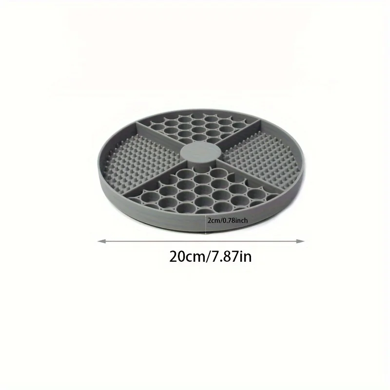 Dog Feeding Mat Silicone Cat Slow Feeder Bowls with Suction Cup Slow Feeding Pad Dog Licking Pad Anxiety-relieving Utensils