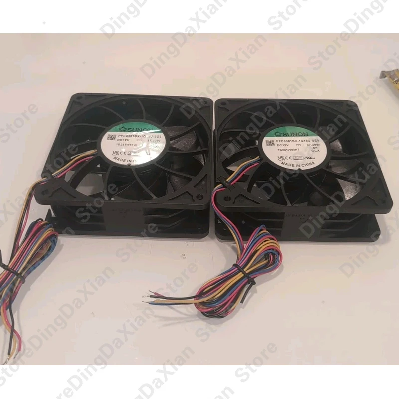 

d 12V 37.3W 4-Wire PWM High-Perf Axial Fan | For SUNON PFC0381BX 2PCS Computer Cooling