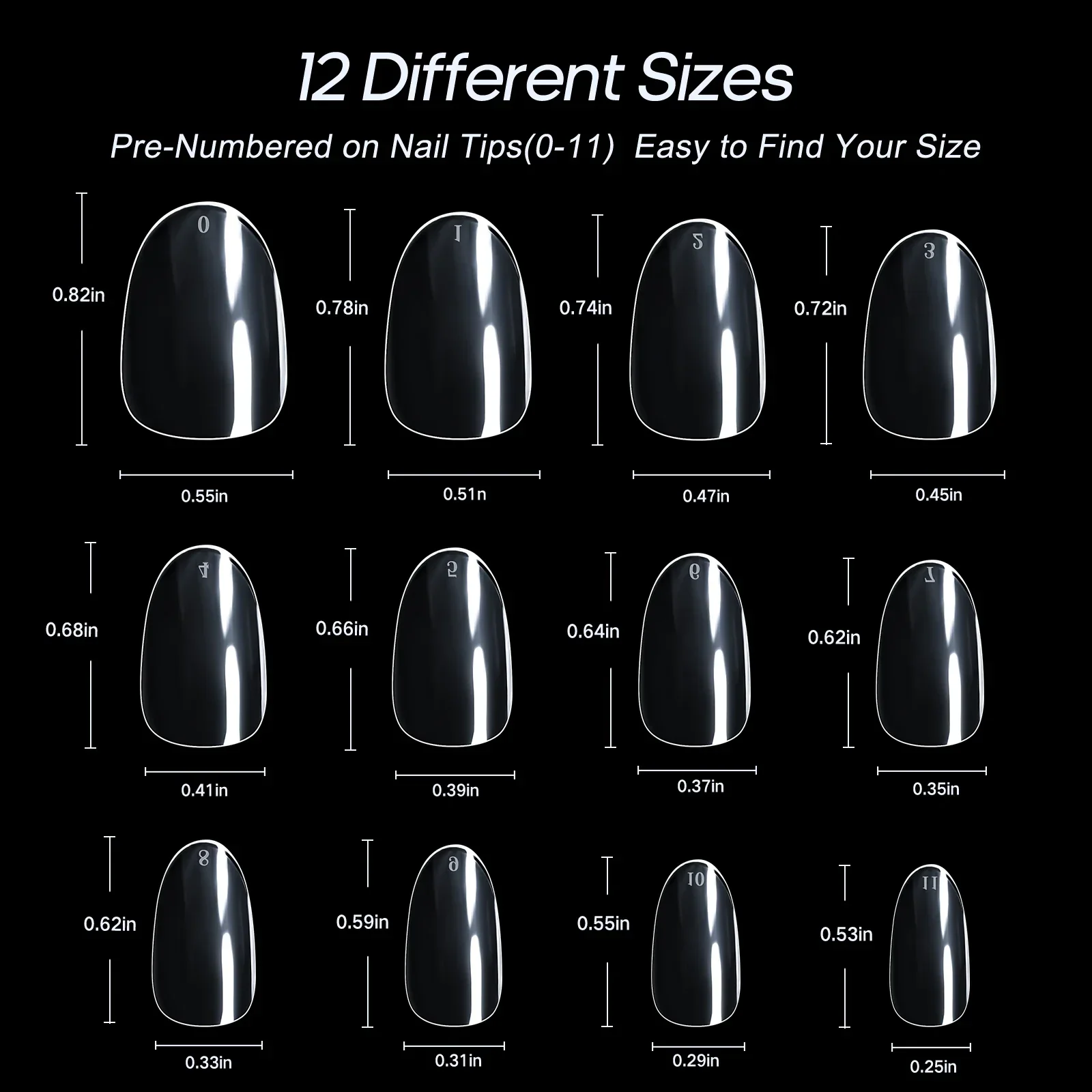 짧은 타원형 인조 손톱 팁-240개 짧은 소프트 젤 풀 커버 아몬드 모양 손톱 팁 라운드 소프트 젤 손톱 팁