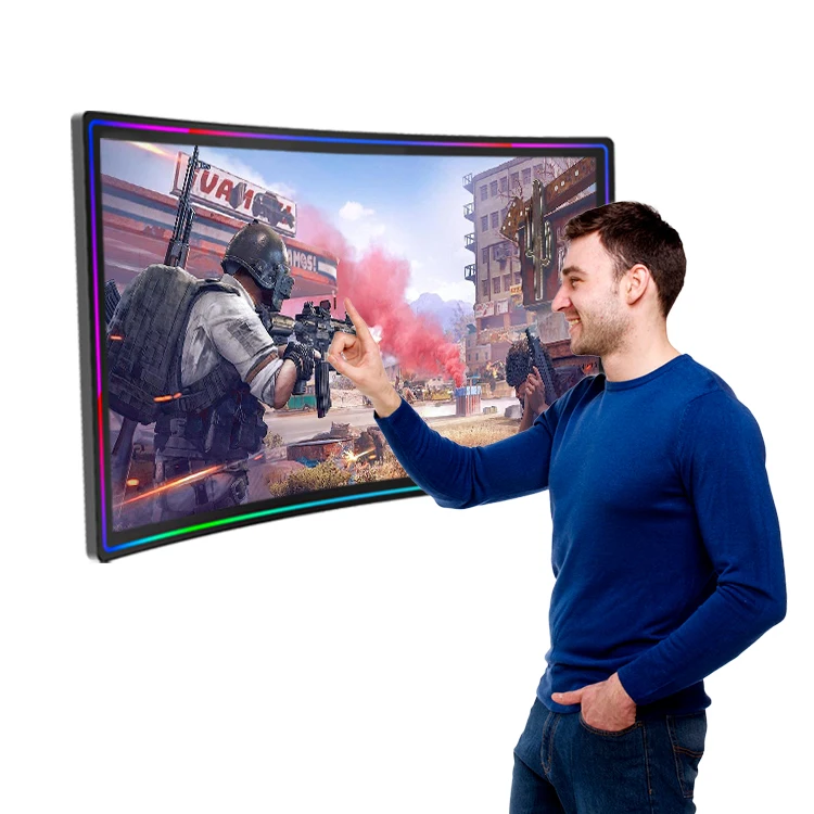 

Игровой монитор с сенсорным экраном 32, 43, 50, 55 дюймов, изогнутый игровой монитор со светодиодной подсветкой