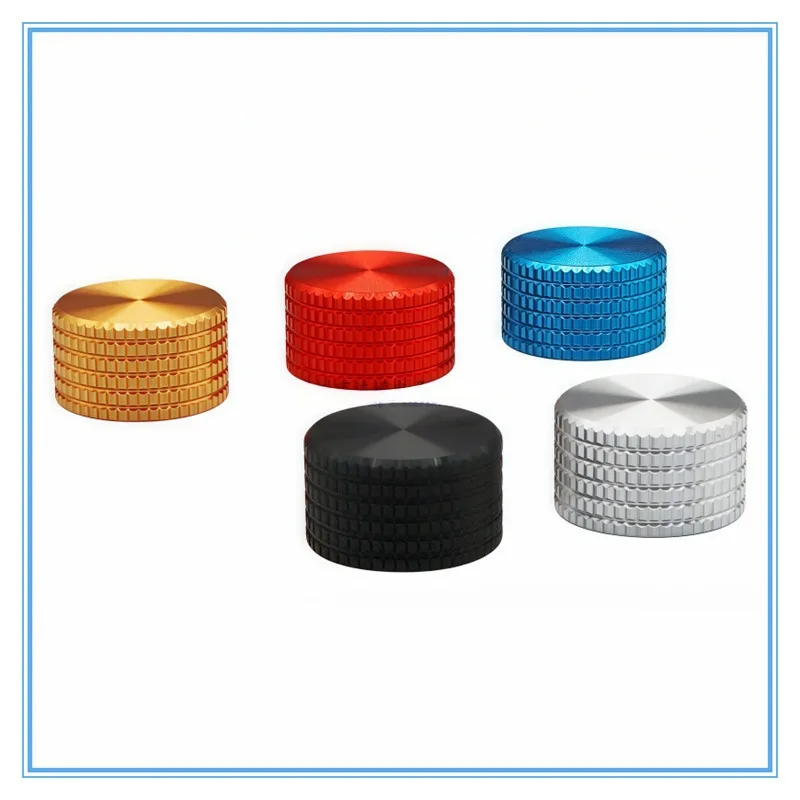 17X10MM Aluminum Alloy Solid Knob Cap Potentiometer Coded Switch Knob, Amplifier Volume Adjustment