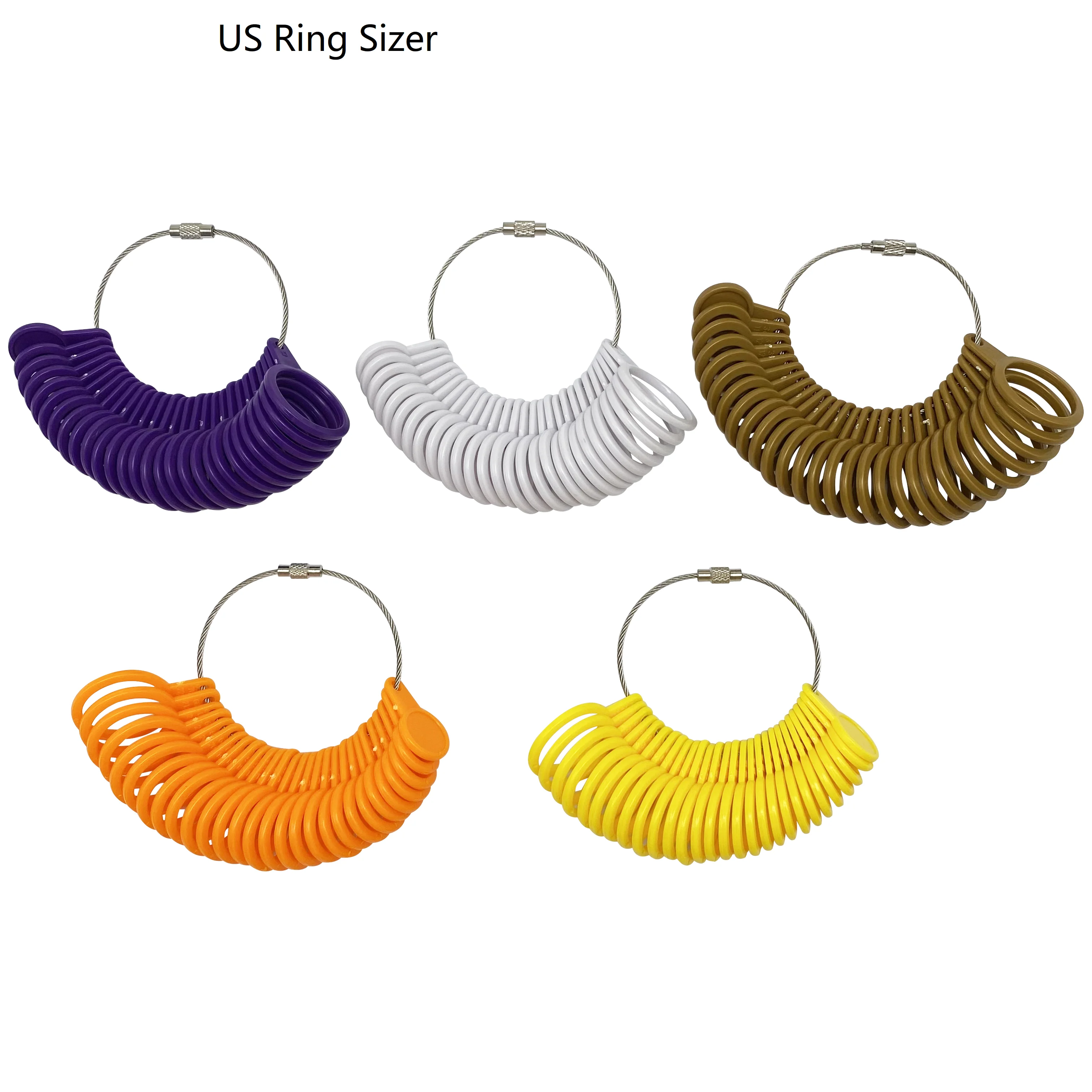 

US Size: 0-13 Plastic Ring Size Measuring Tool Durable and Various Styles Available US Size: 0-13
